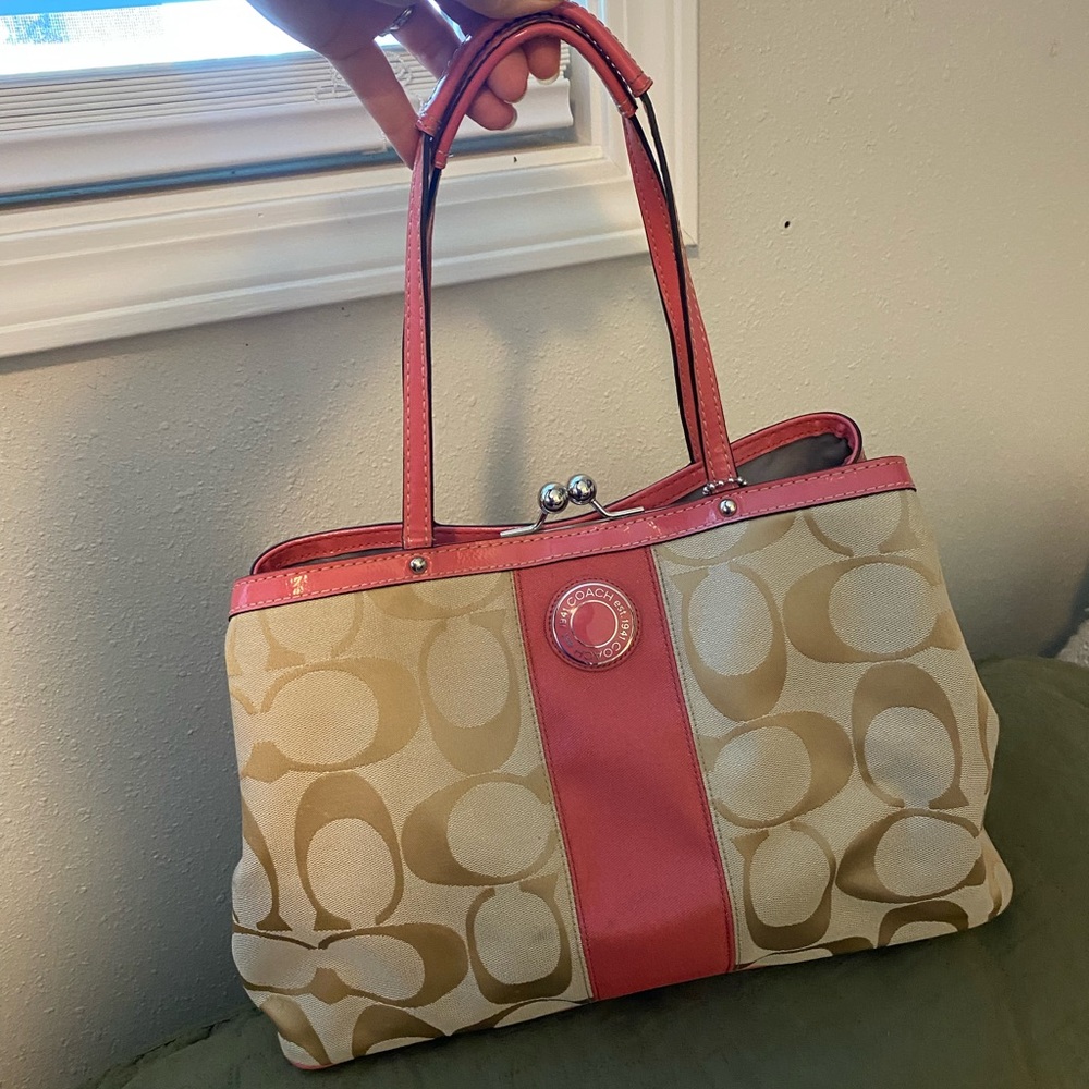 Coach purse pink